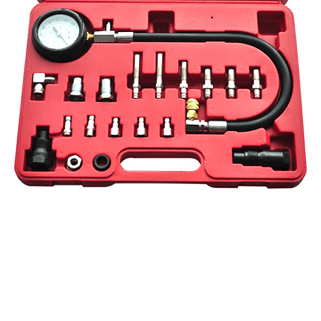 vidaXL Kit de testeur de compression pour moteur diesel 20 pcs
