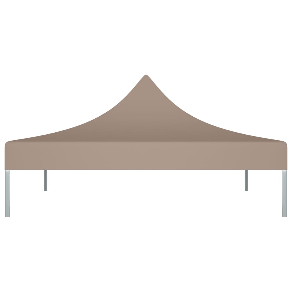 vidaXL Toit de tente de réception 3x3 m Taupe 270 g/m²