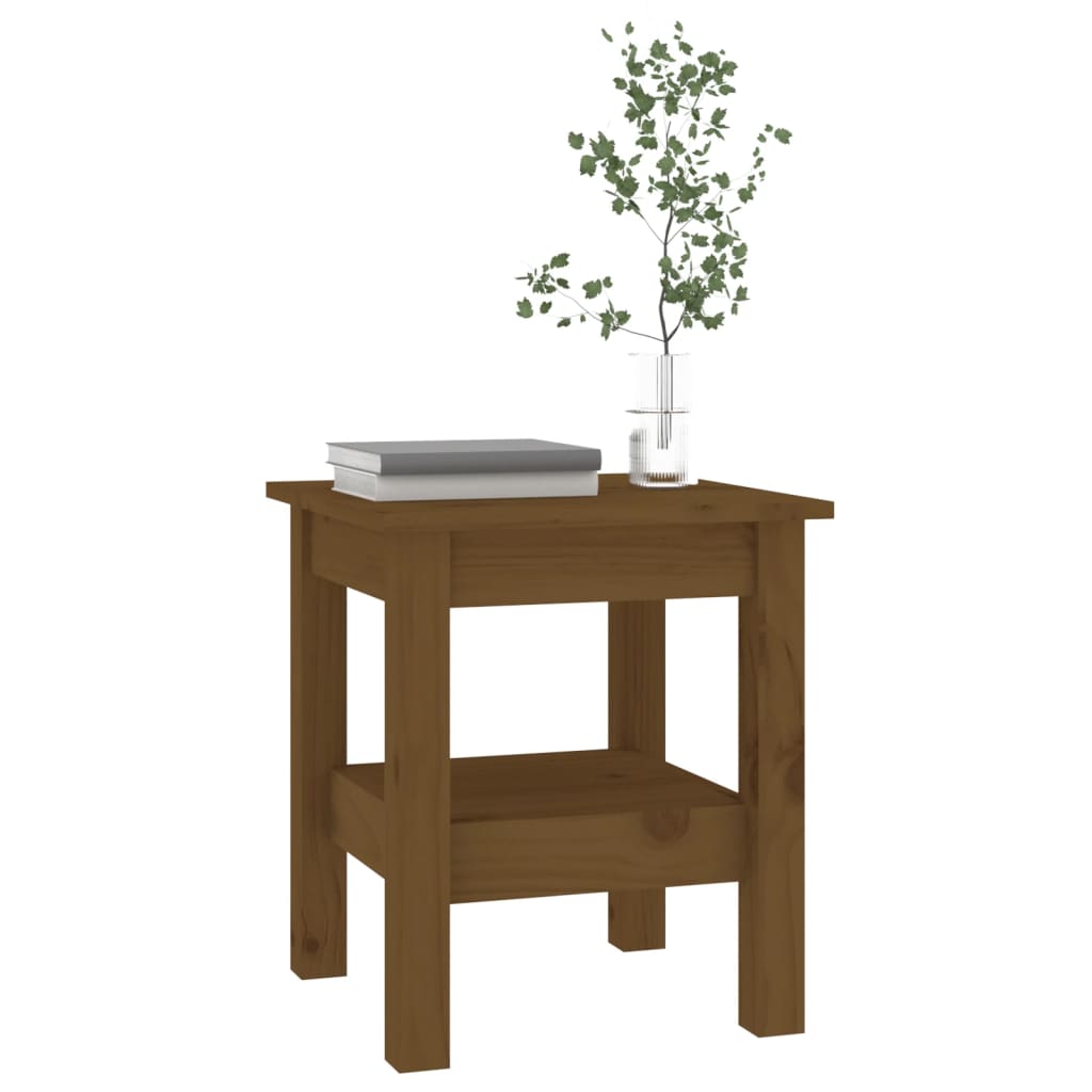 Table basse Marron miel 80x50x35 cm Bois massif de pin | Leroy Merlin