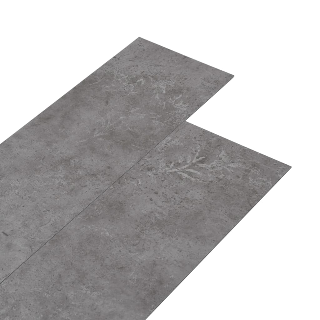 vidaXL Planche de plancher PVC autoadhésif 5,21 m² 2 mm Gris béton