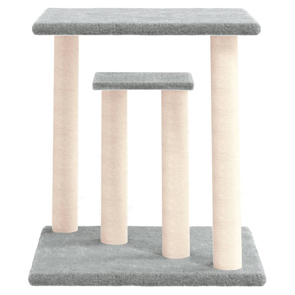 vidaXL Arbres à chat avec plates-formes gris clair 50 cm