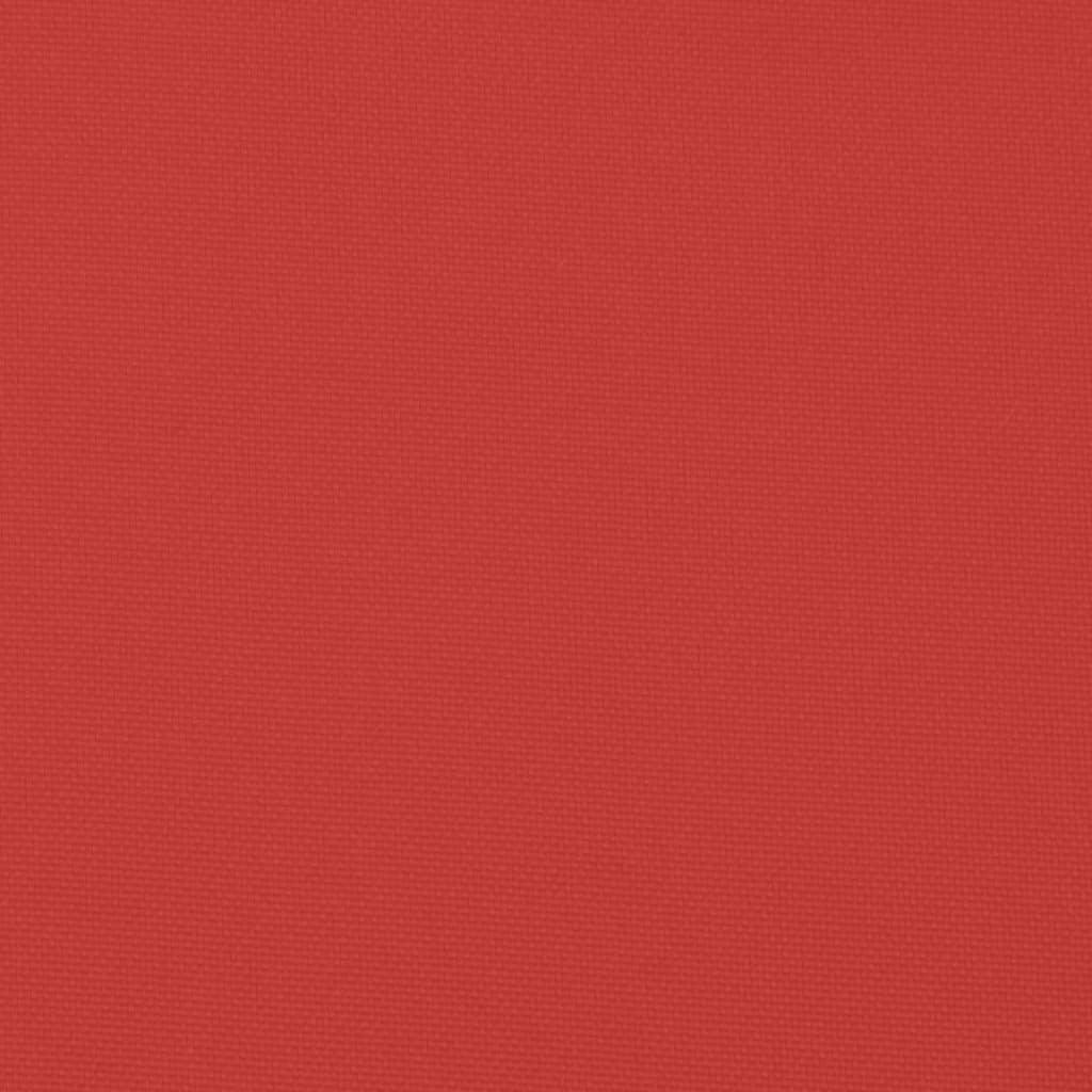 vidaXL Coussins de banc jardin lot de 2 rouge 200x50x7 cm tissu Oxford