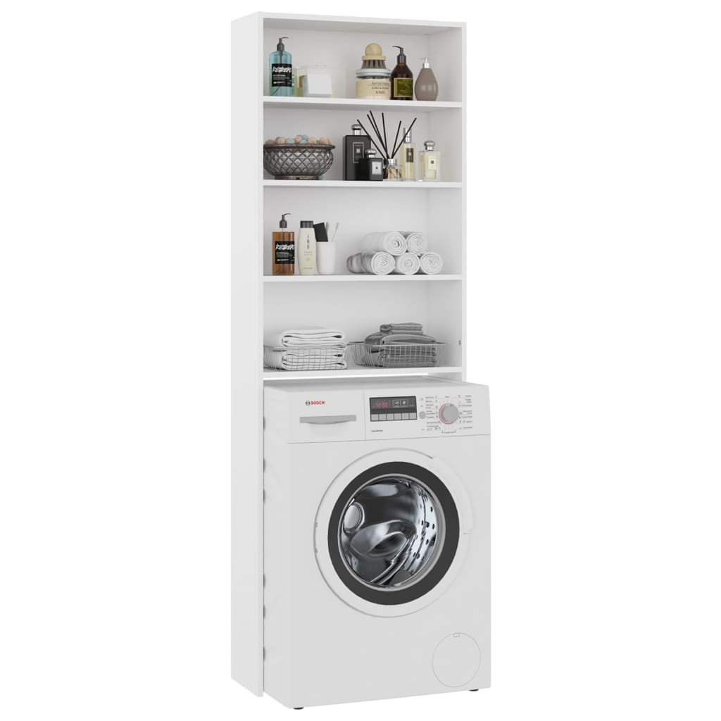 vidaXL Meuble pour machine à laver Blanc 64x24x190 cm