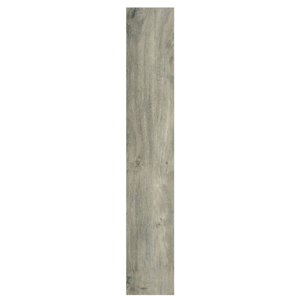 vidaXL Panneaux muraux Aspect bois Gris PVC 2,06 m²