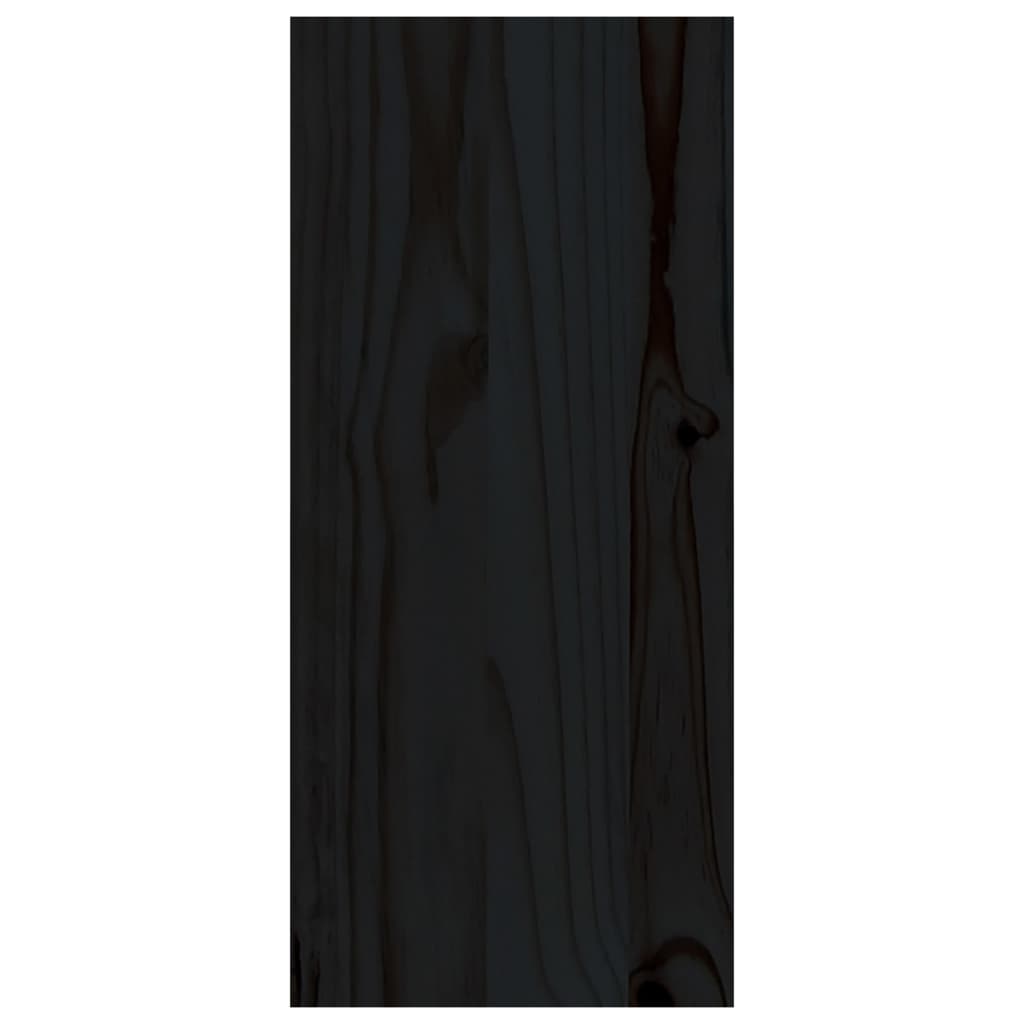 vidaXL Armoire à vin Noir 56x25x56 cm Bois de pin massif