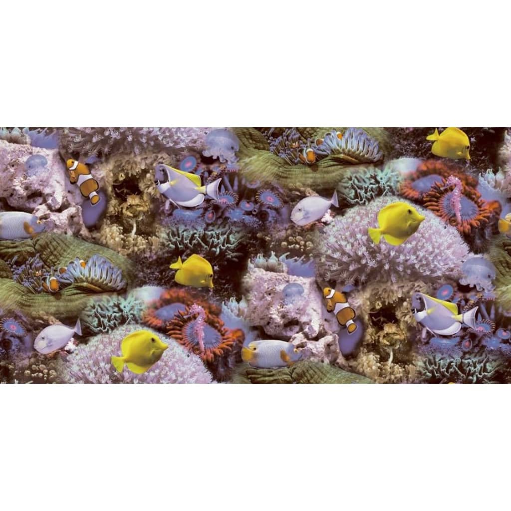 Good Vibes Papier peint Coral and Tropical Fish Jaune et violet