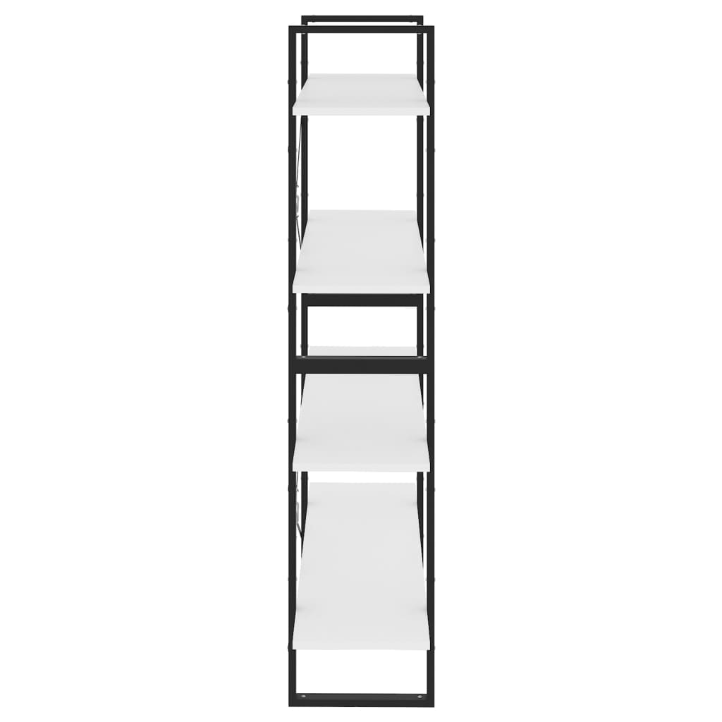 vidaXL Bibliothèque à 4 niveaux Blanc 100x30x140 cm Aggloméré