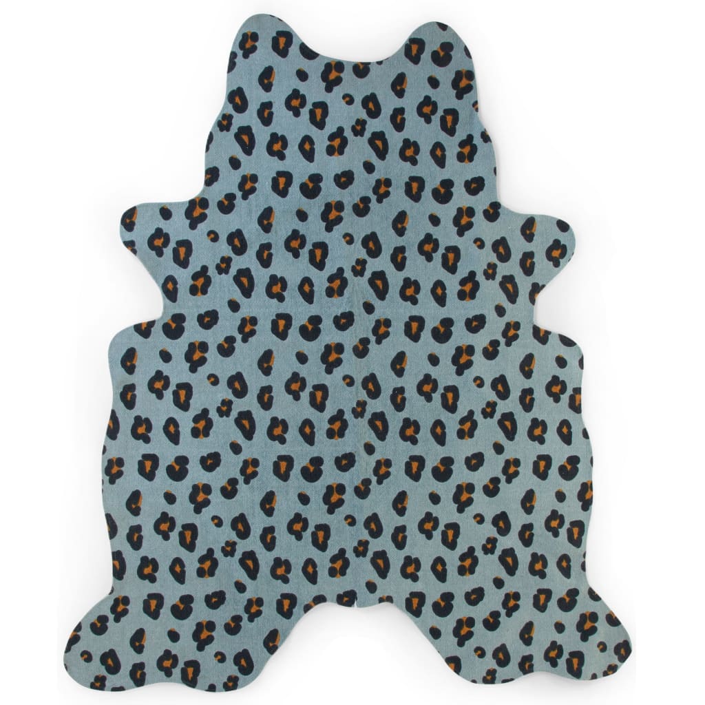 CHILDHOME Tapis pour enfants 145x160 cm Bleu léopard
