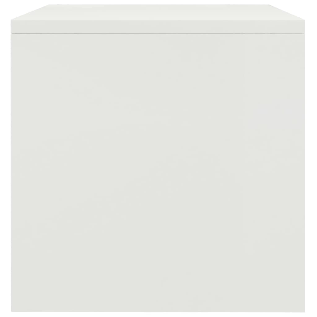 vidaXL Table de chevet Blanc 40 x 30 x 30 cm Aggloméré