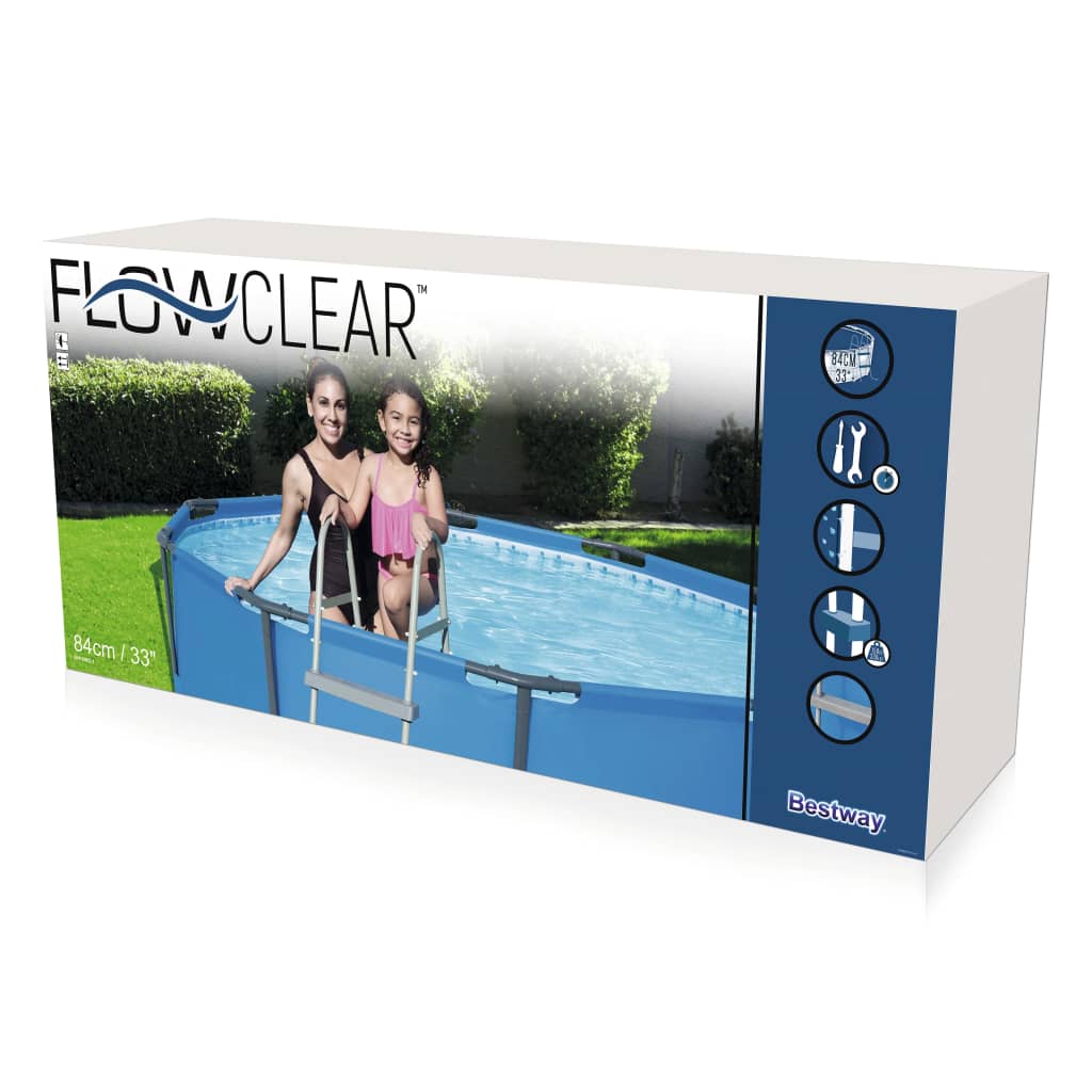 Bestway Échelle de piscine à 2 marches Flowclear 84 cm 58430