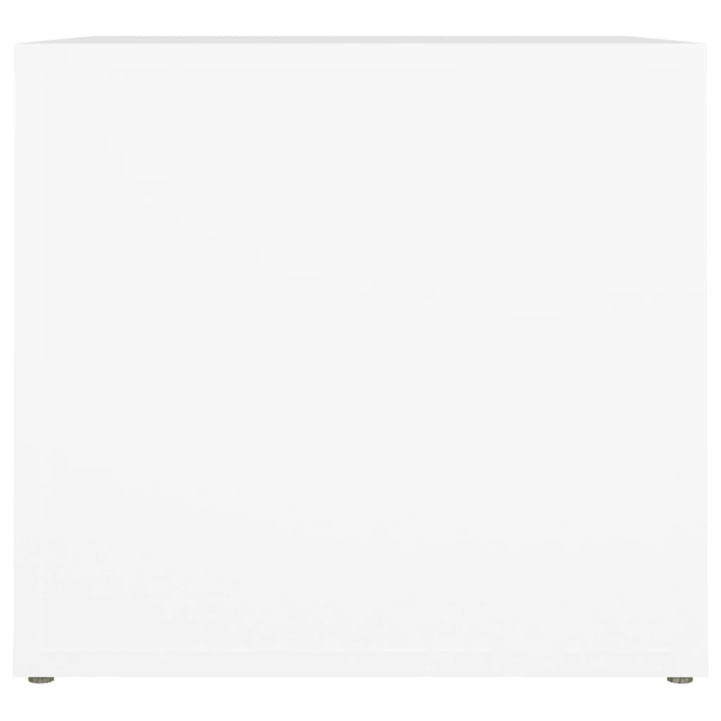 vidaXL Table de chevet Blanc 41x40x36 cm Bois d’ingénierie