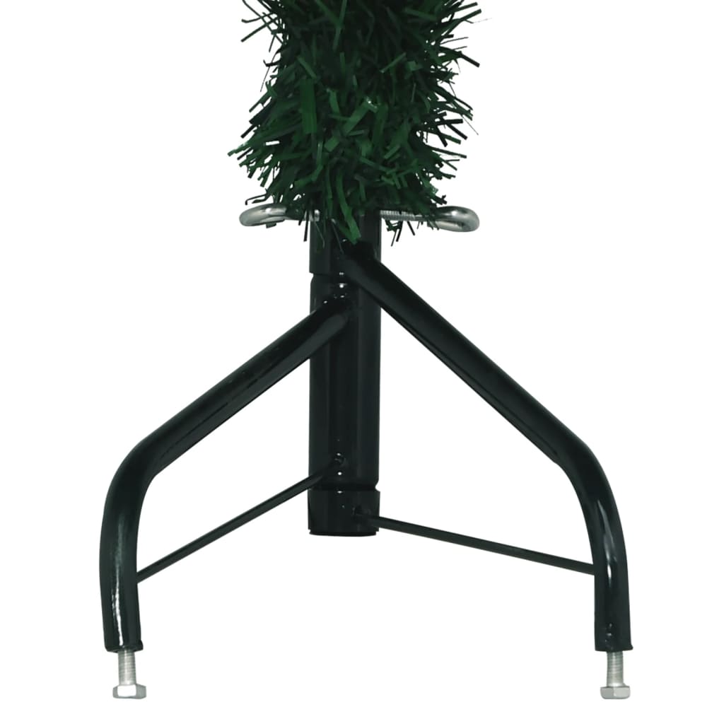 vidaXL Sapin de Noël artificiel d'angle Vert 210 cm PVC