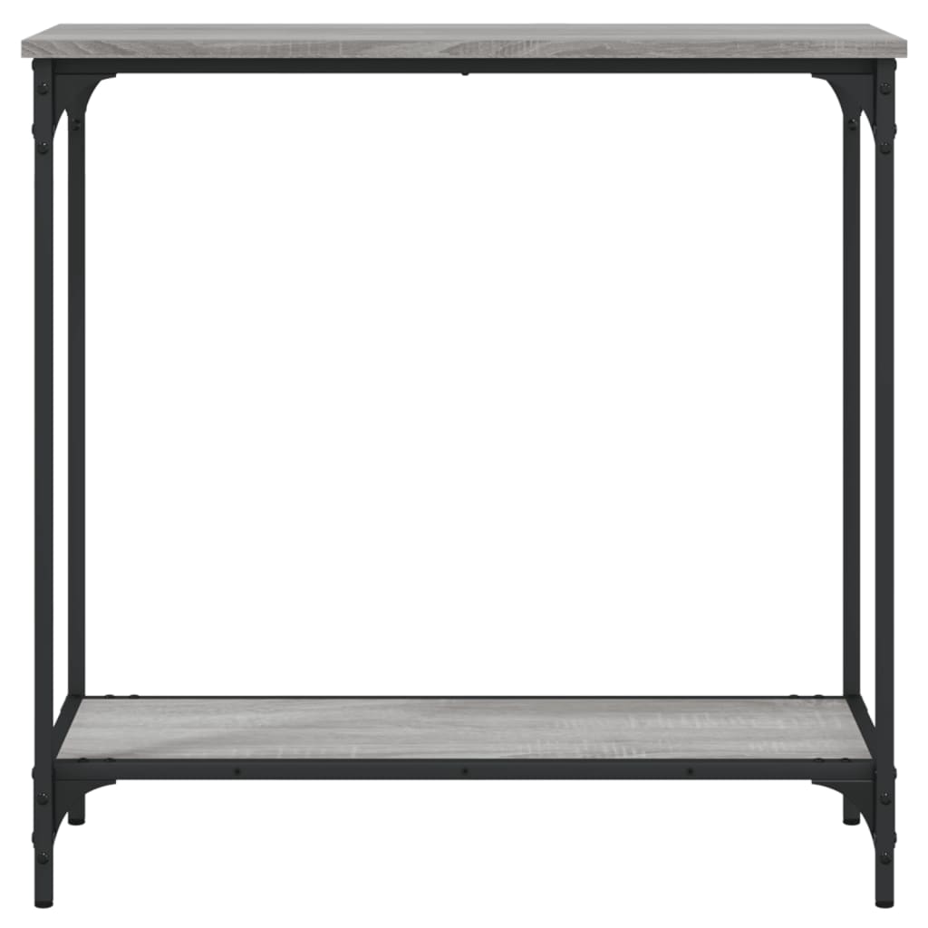 vidaXL Table console sonoma gris 75x30,5x75 cm bois d'ingénierie