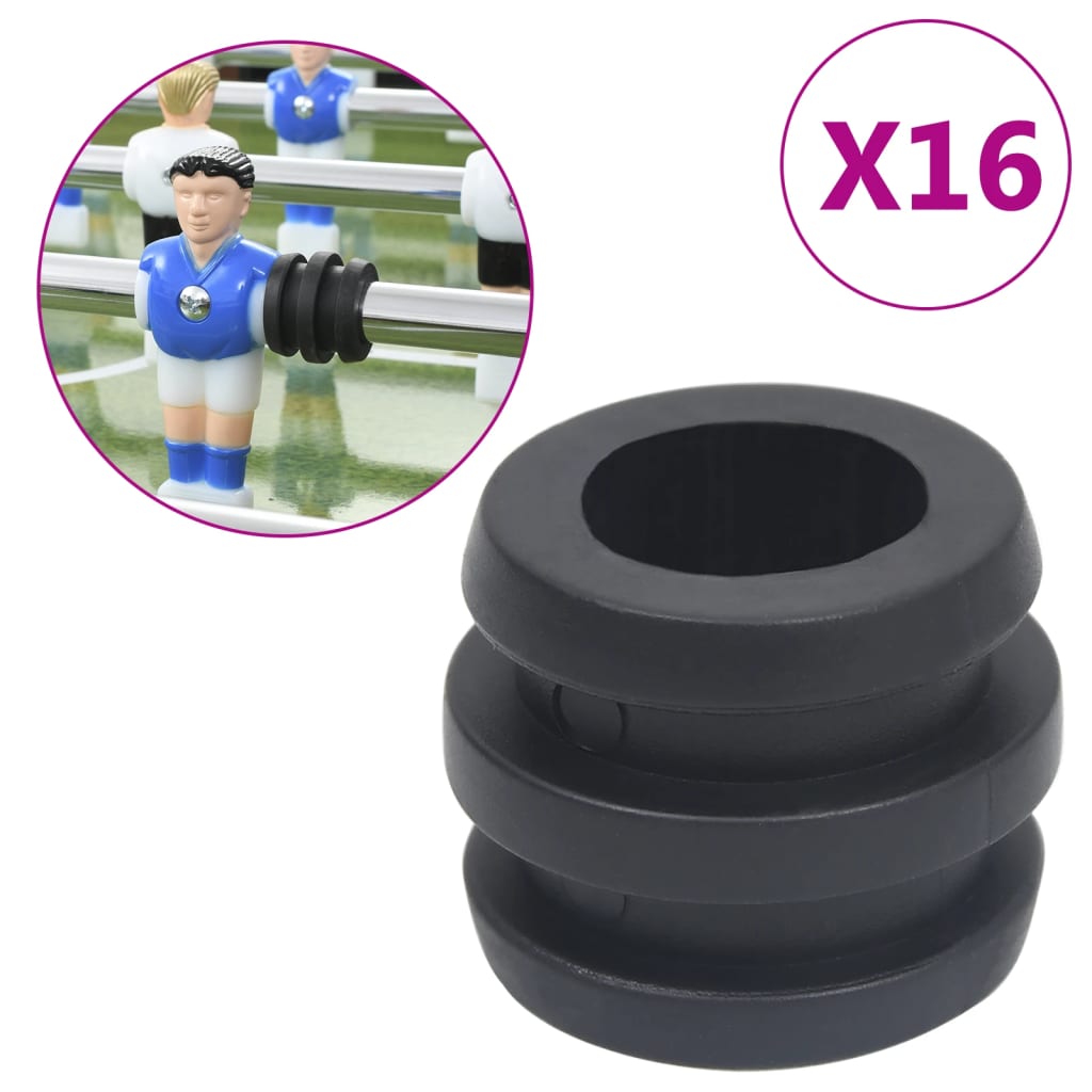 vidaXL Butées de tige de baby-foot pour tige de 15,9/16 mm 16 pcs