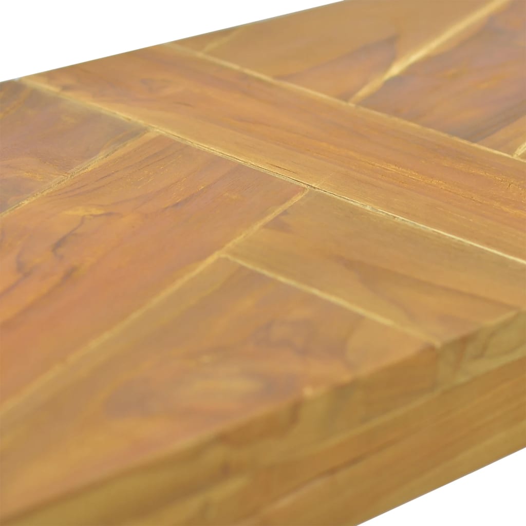 vidaXL Table console 110x35x75 cm bois de teck solide