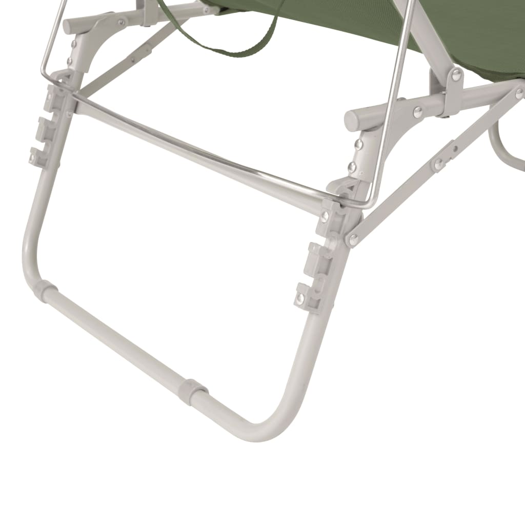 Outwell Chaise longue pliable Tenby Vert vignoble