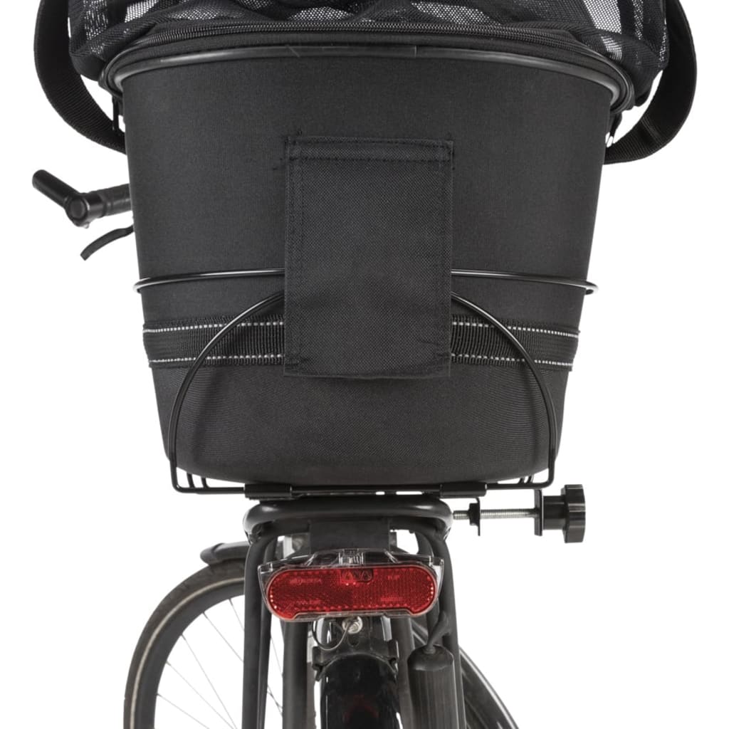 TRIXIE Panier arrière de vélo pour animaux compagnie 29x42x48 cm Noir
