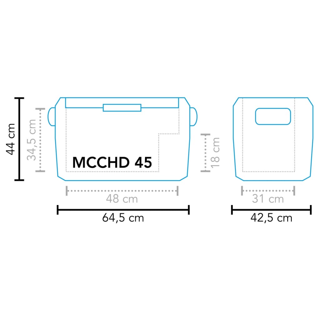 Mestic Glacière à compresseur MCCHD-45 Noir 43 L