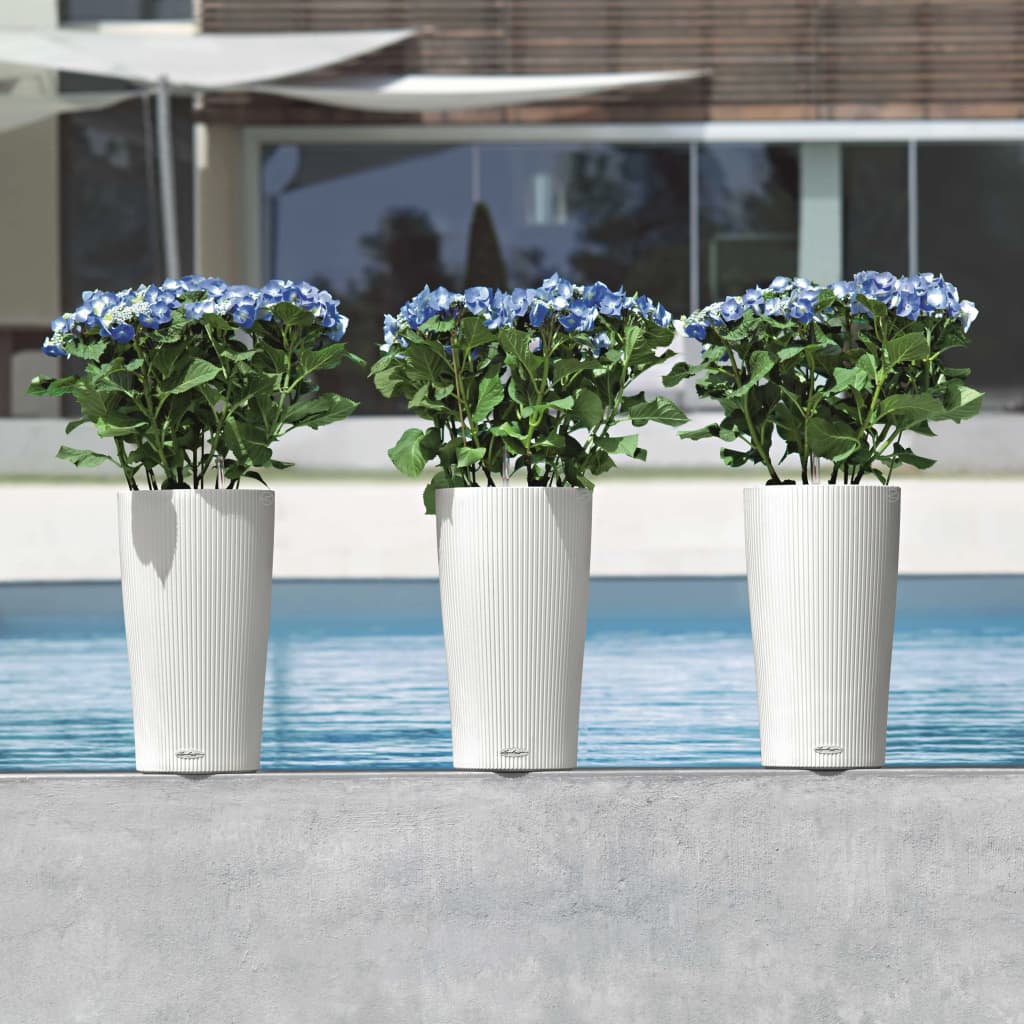LECHUZA Jardinière Cilindro Color 32 ALL-IN-ONE Blanc 13950