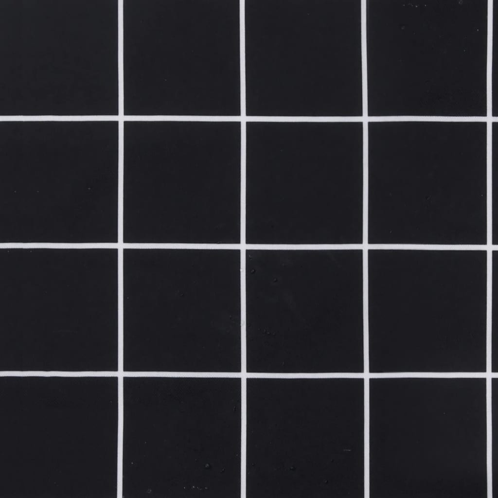 vidaXL Coussins de palette lot de 3 motif à carreaux noir tissu Oxford