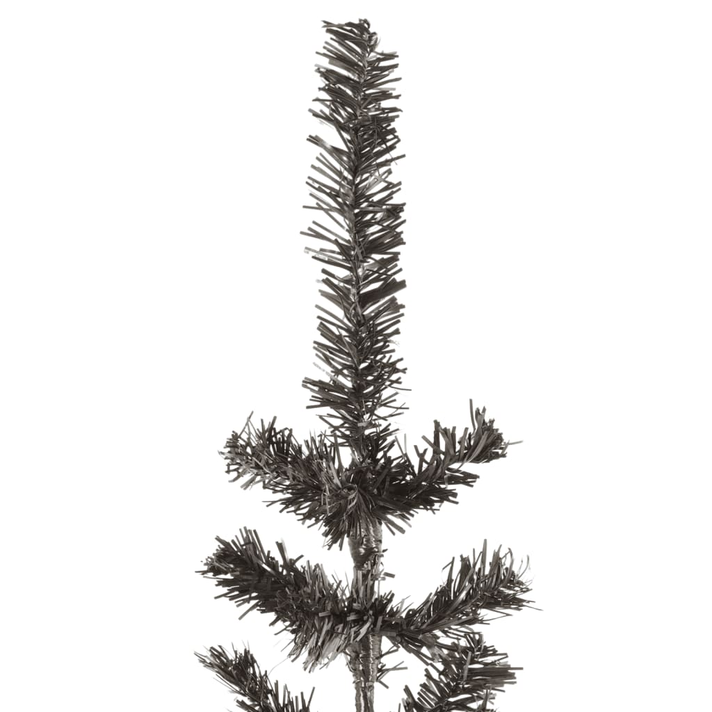 vidaXL Sapin de Noël étroit Noir 180 cm