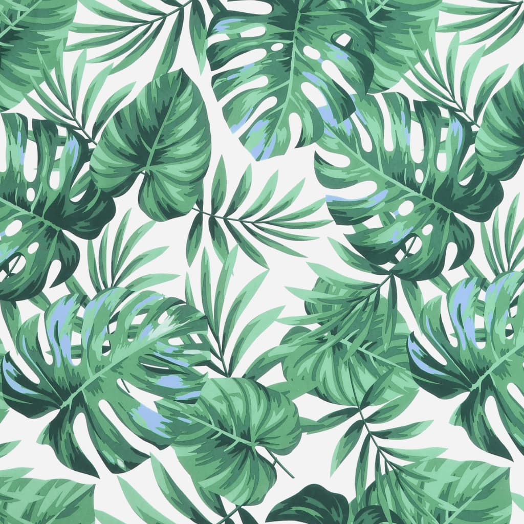 vidaXL Coussin de banc de jardin motif de feuilles 110x50x7 cm