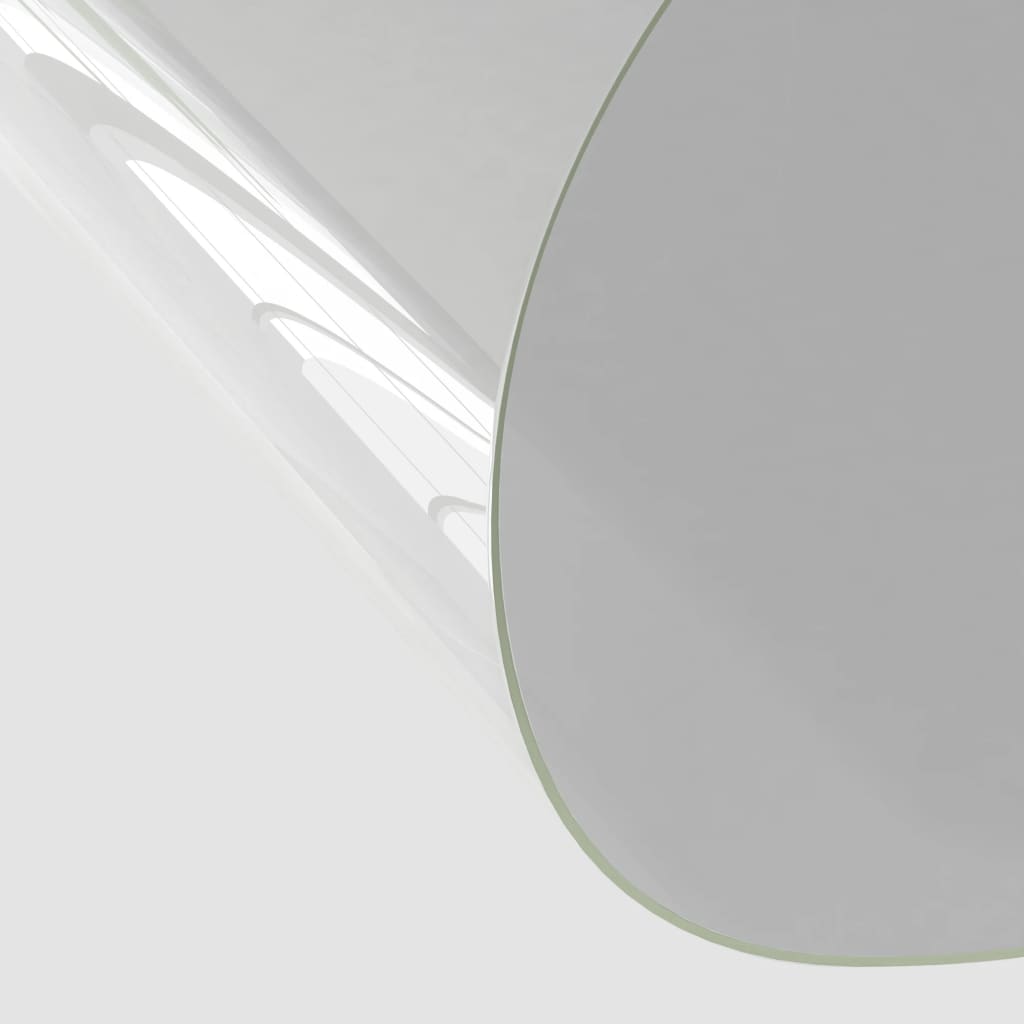 vidaXL Protecteur de table transparent Ø 80 cm 2 mm PVC