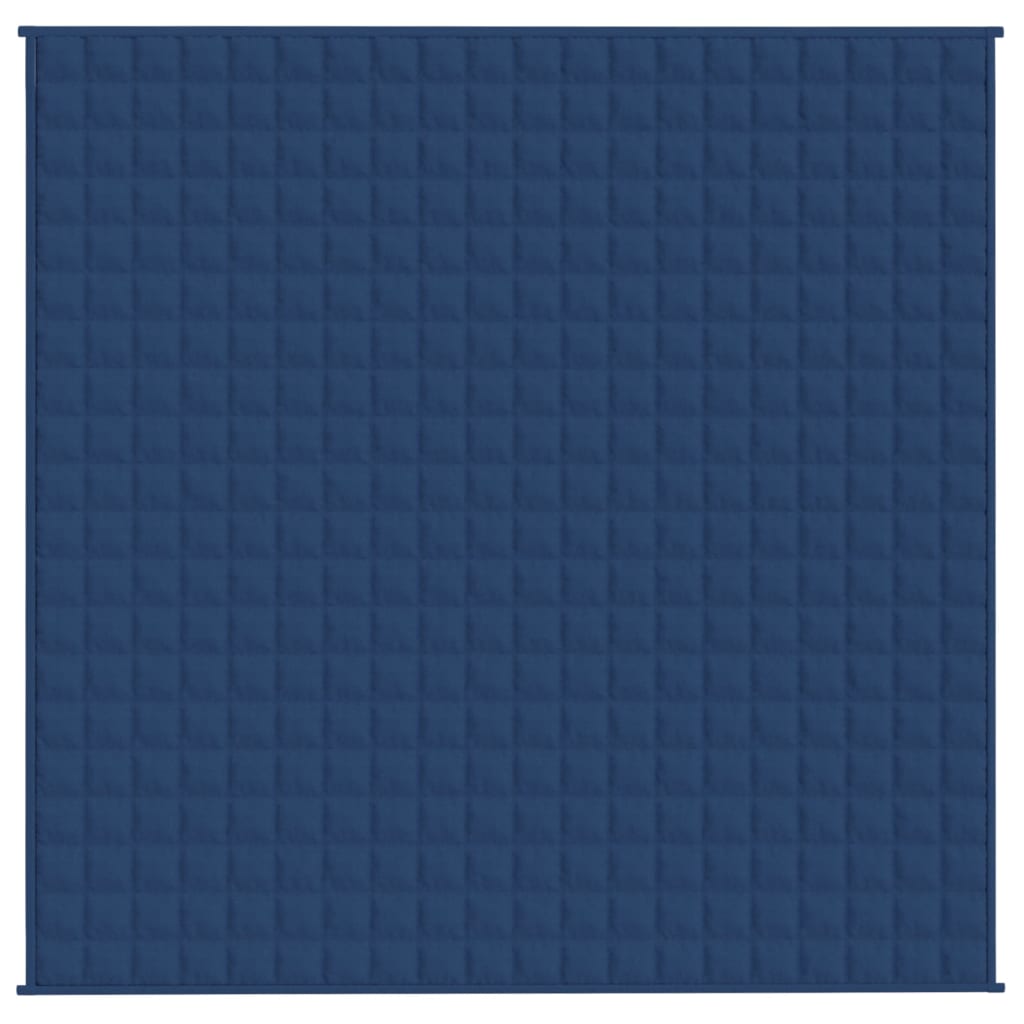 vidaXL Couverture lestée Bleu 200x200 cm 9 kg Tissu
