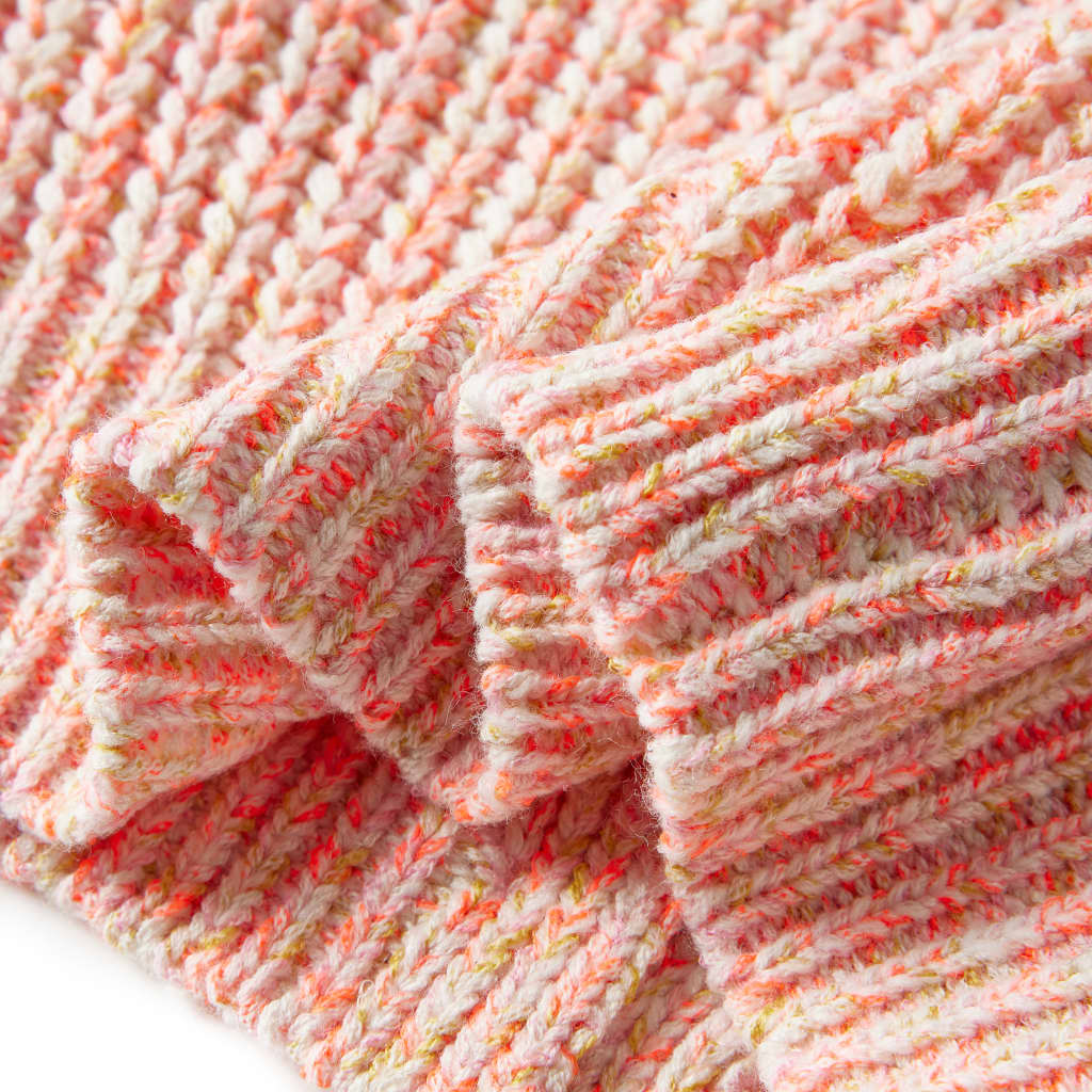 Cardigan pour enfants tricoté rose mélangé 92