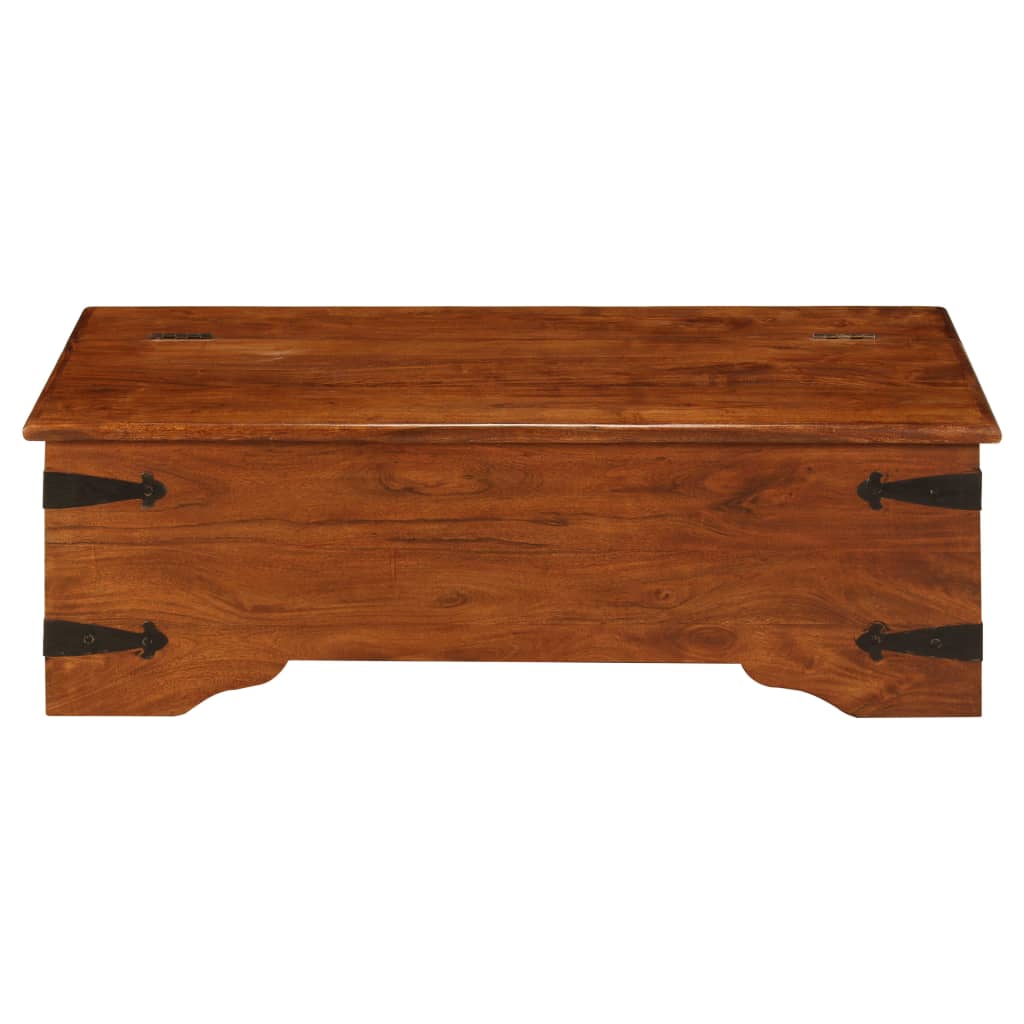 vidaXL Table basse Bois d'acacia solide avec finition miel 110x55x35cm