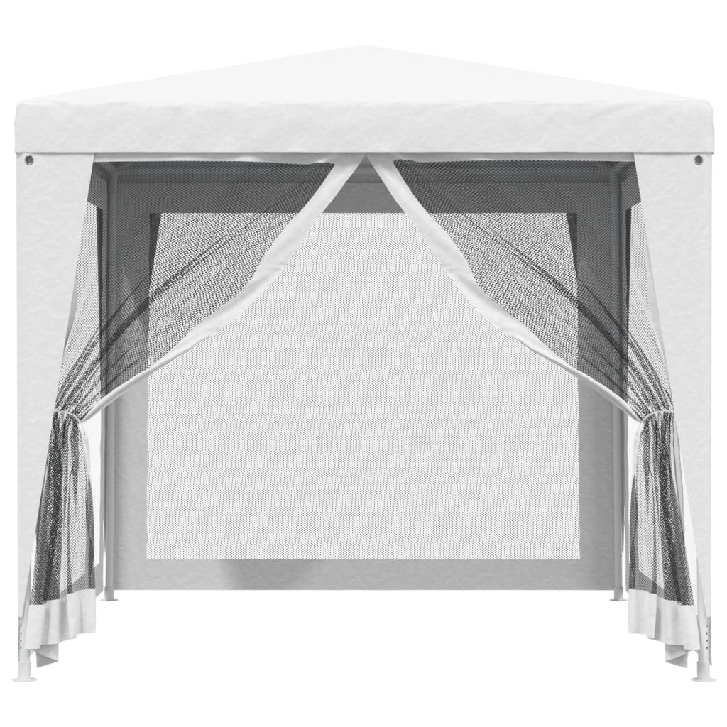 vidaXL Tente de réception 4 parois latérales en maille 2,5x2,5 m Blanc