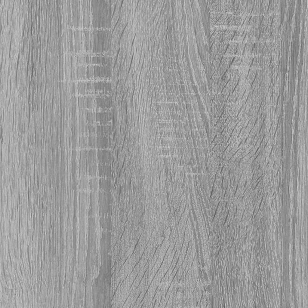 vidaXL Armoire de bain Sonoma gris 30x30x183,5 cm Bois d'ingénierie