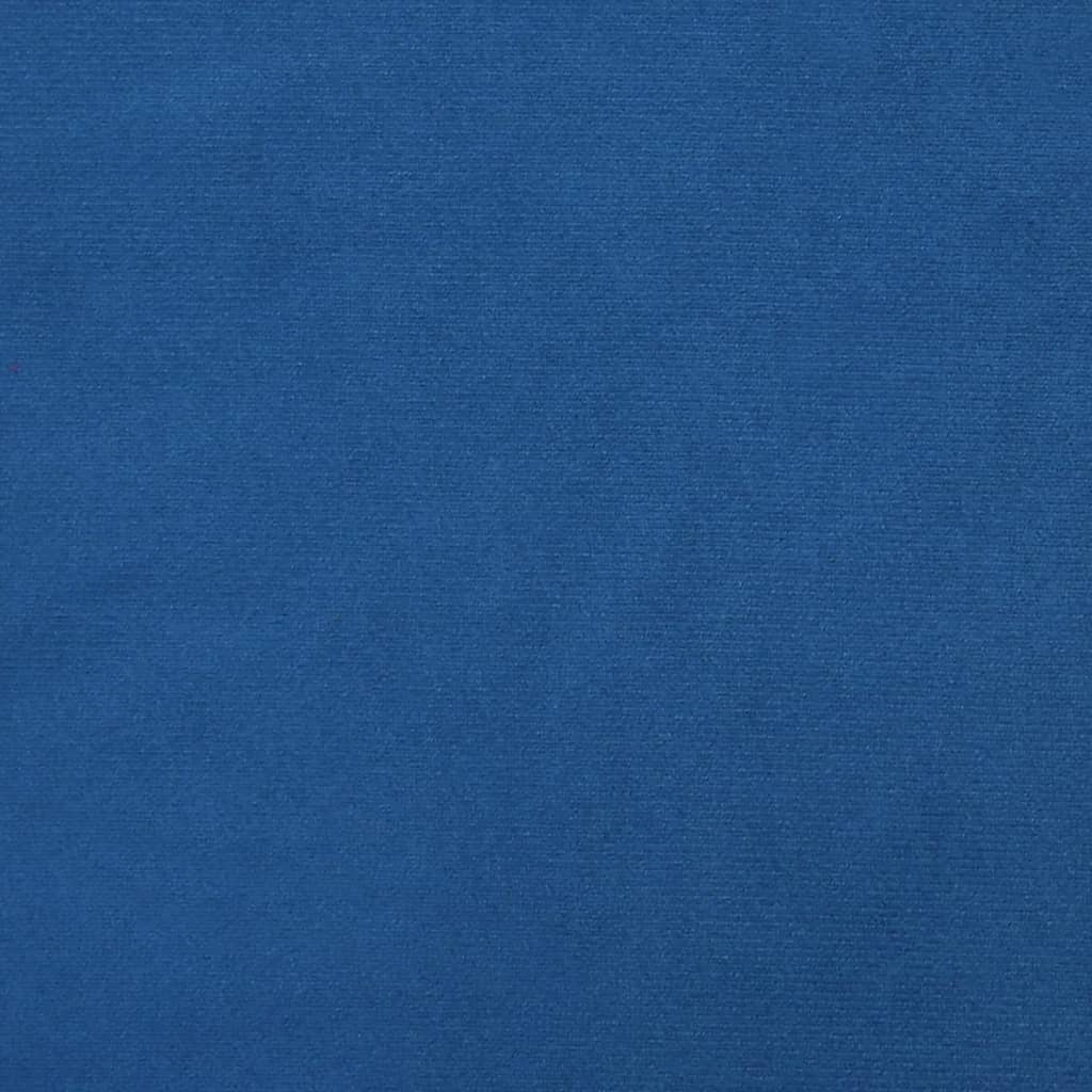 vidaXL Chaise à bascule Bleu Velours