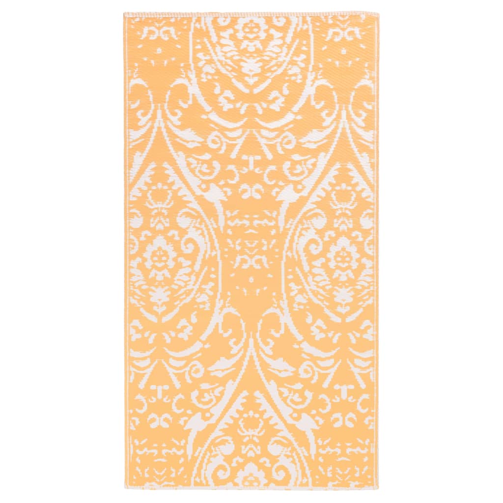 vidaXL Tapis d'extérieur Orange et blanc 120x180 cm PP