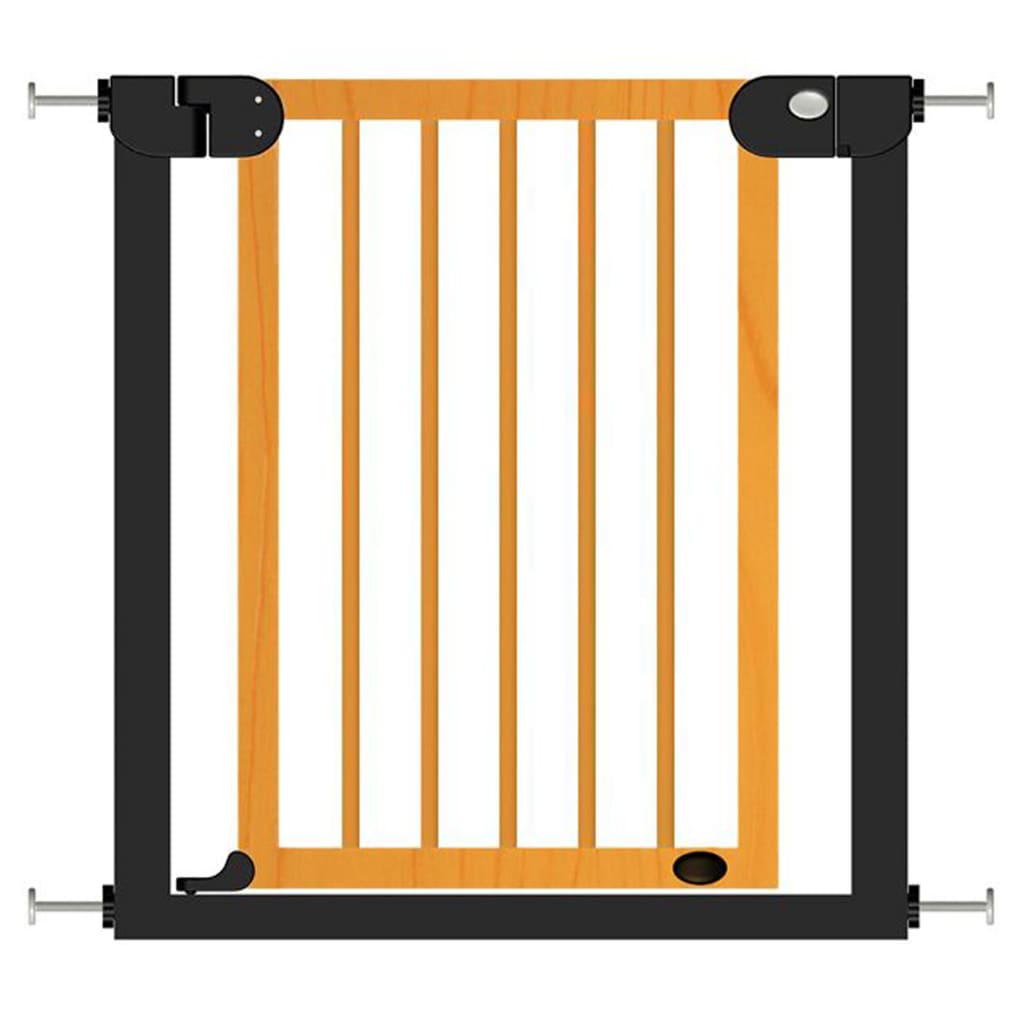 Baninni Barrière de sécurité bébé Woody Métal et bois 76-83 cm