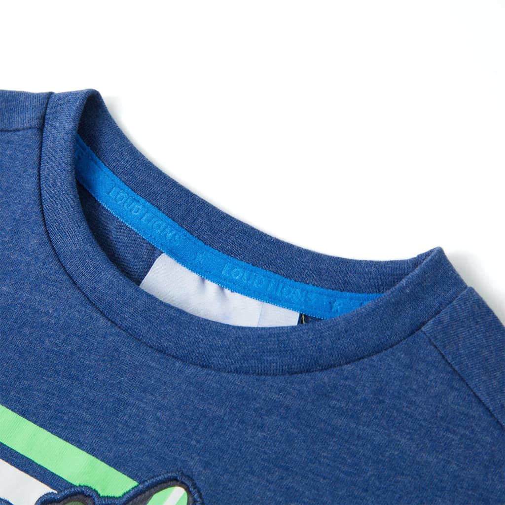 T-shirt pour enfants mélange de bleu foncé 92