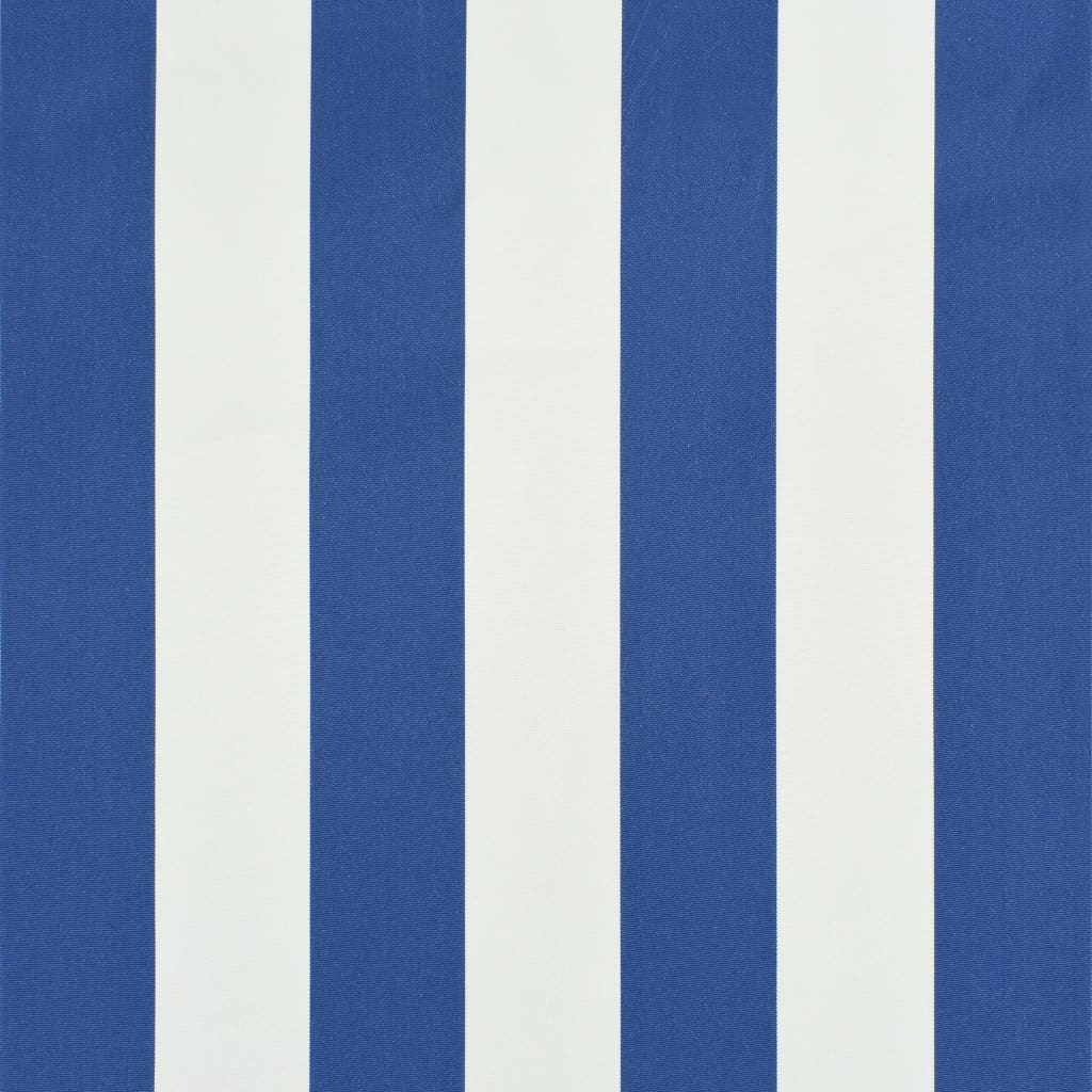 vidaXL Auvent rétractable 350x150 cm Bleu et blanc