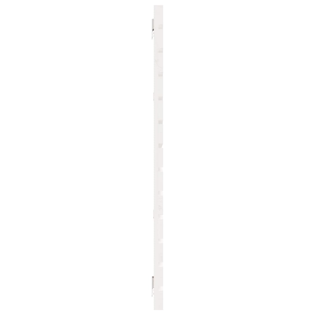 vidaXL Tête de lit murale Blanc 206x3x91,5 cm Bois massif de pin