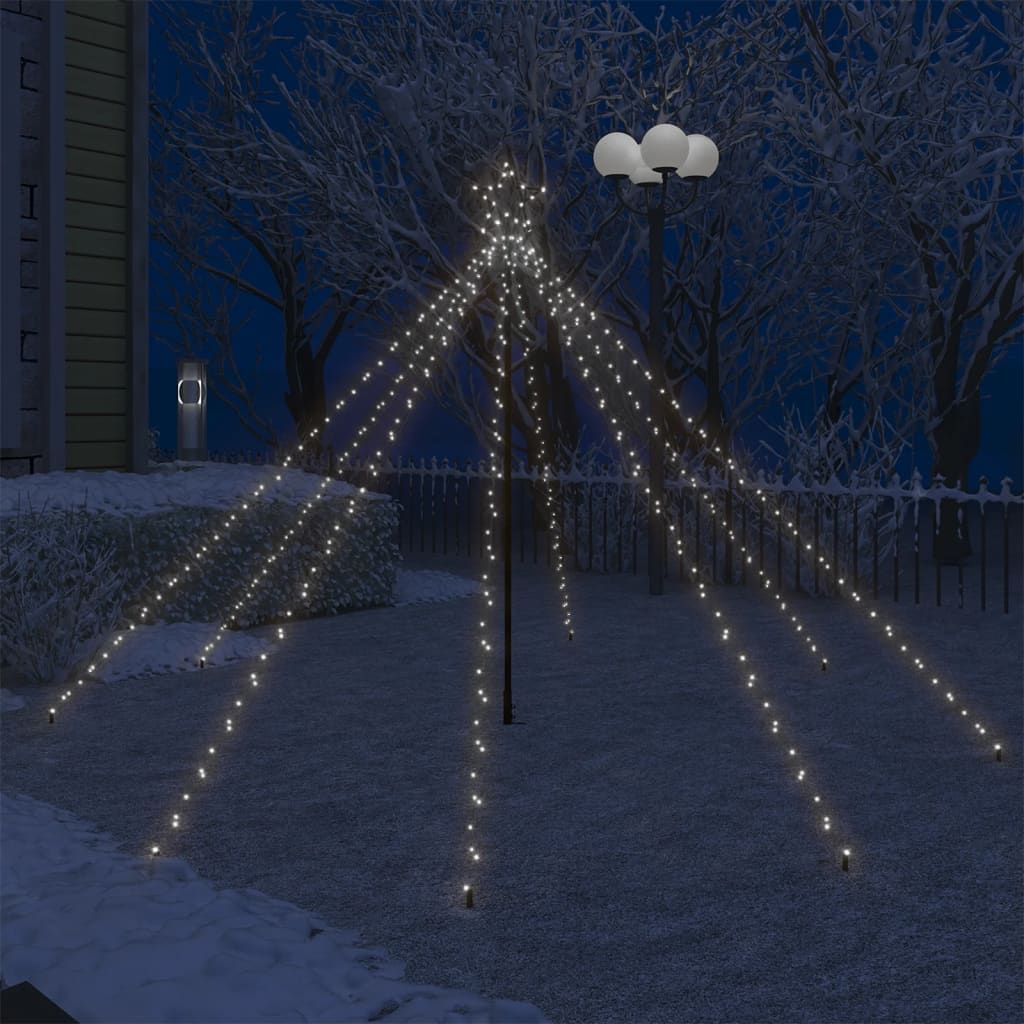 vidaXL Lumières d'arbre de Noël Intérieur/Extérieur 400 LED 2,5 m