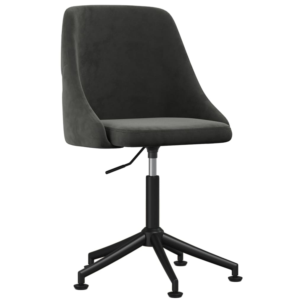 vidaXL Chaises de salle à manger 2 pcs Gris foncé Velours