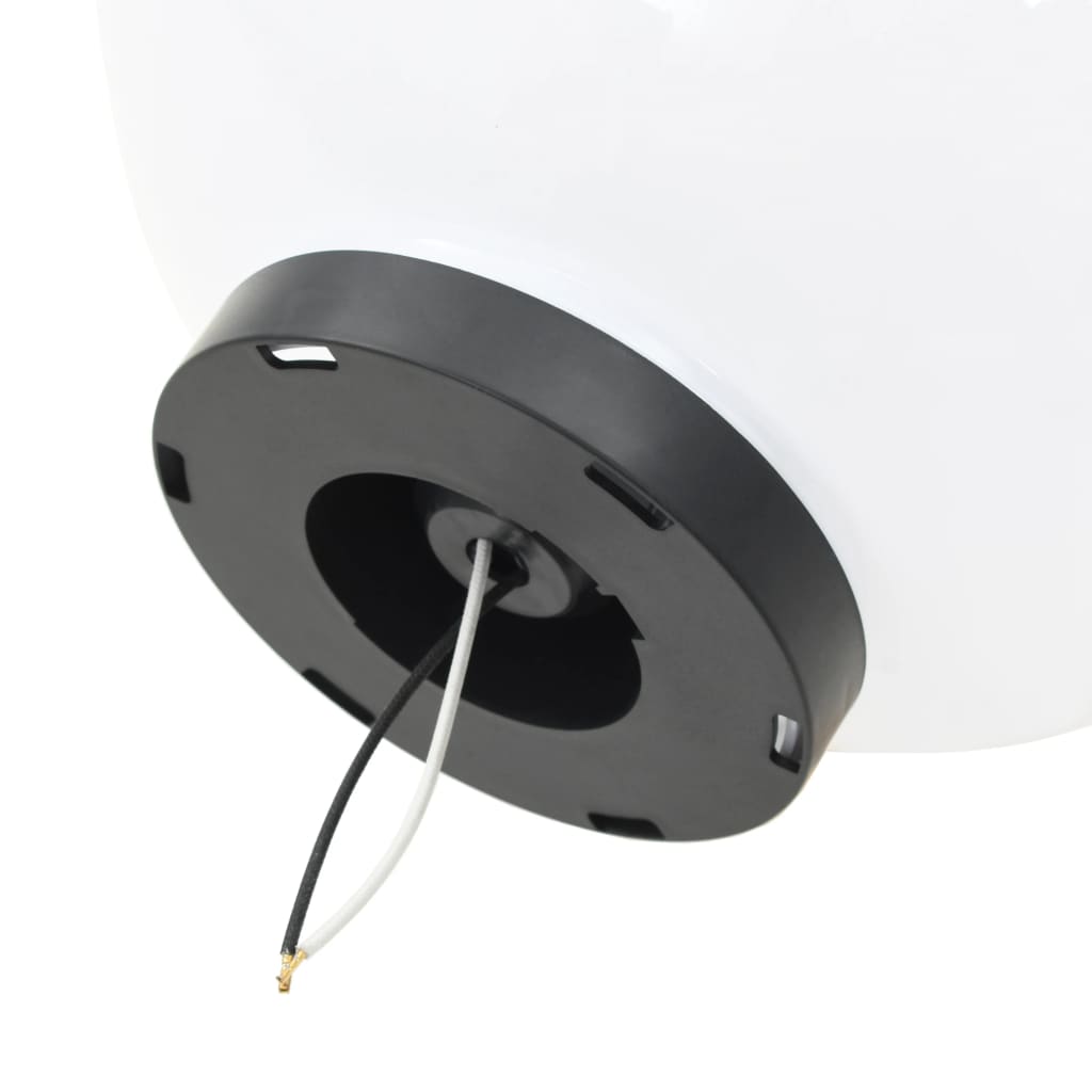 vidaXL 6 pcs Jeu de lampe boule à LED PMMA sphérique 20/30/40 cm