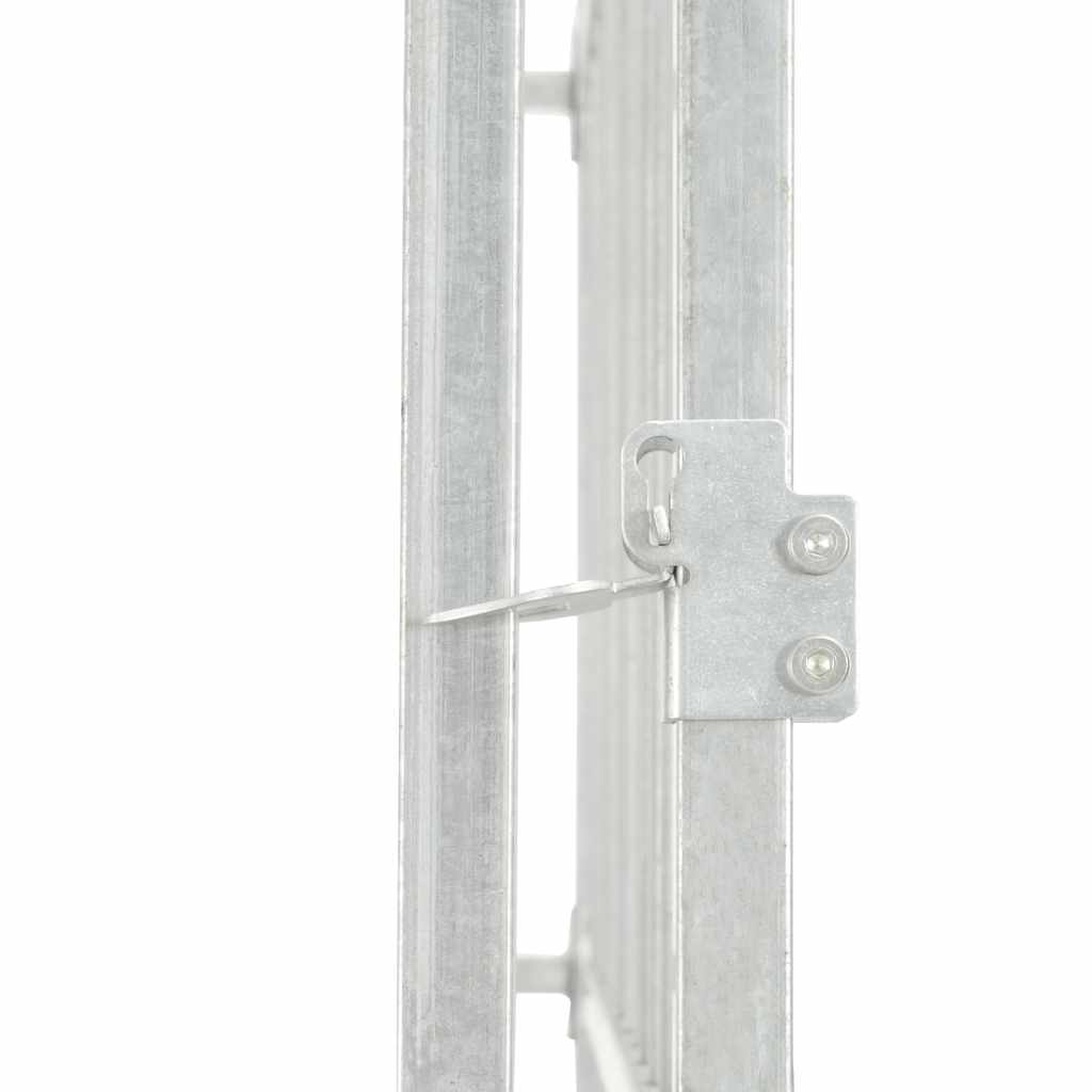 vidaXL Chenil extérieur pour chiens Acier galvanisé 760x760x185 cm