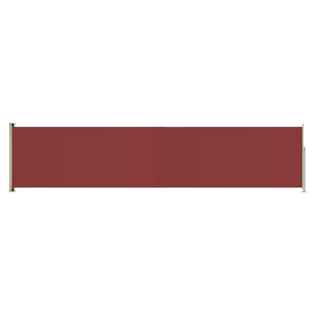 vidaXL Auvent latéral rétractable de patio 140x600 cm Rouge