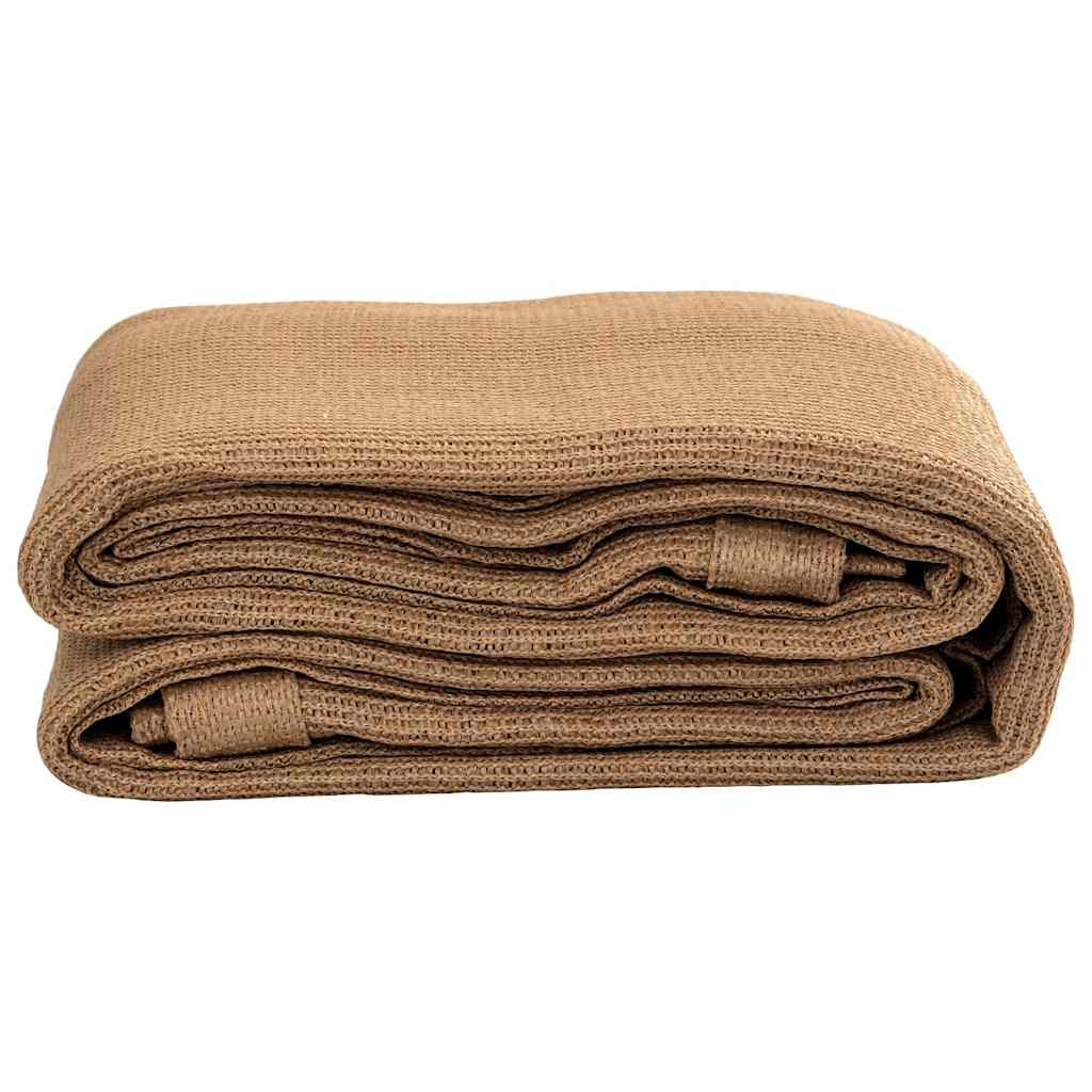 vidaXL Tapis de tente Taupe 400x700 cm PEHD