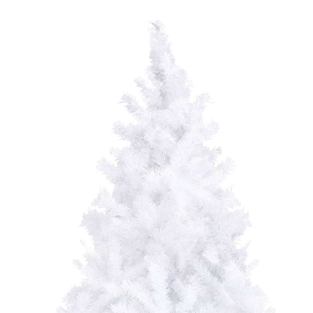 vidaXL Arbre de Noël artificiel pré-éclairé 300 cm blanc