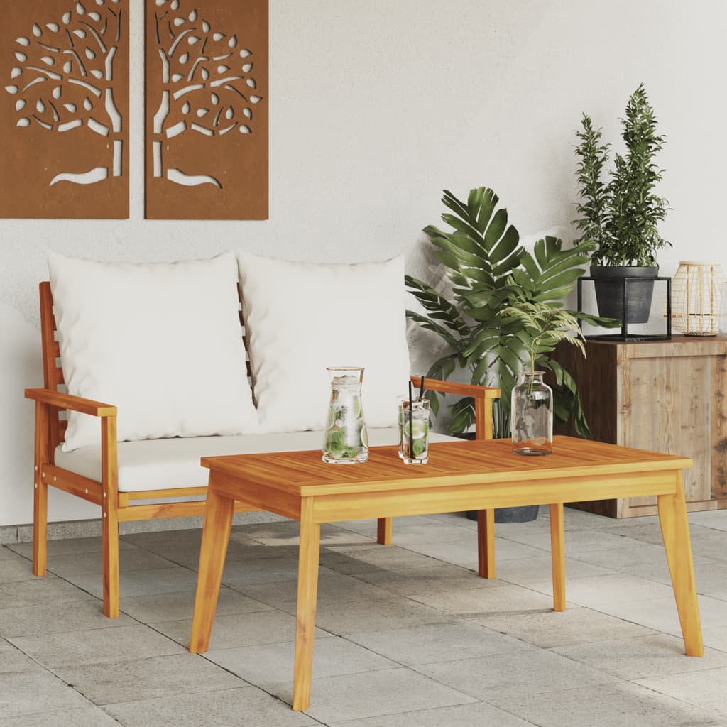 vidaXL Table à manger de jardin 100x55x45 cm bois massif d'acacia