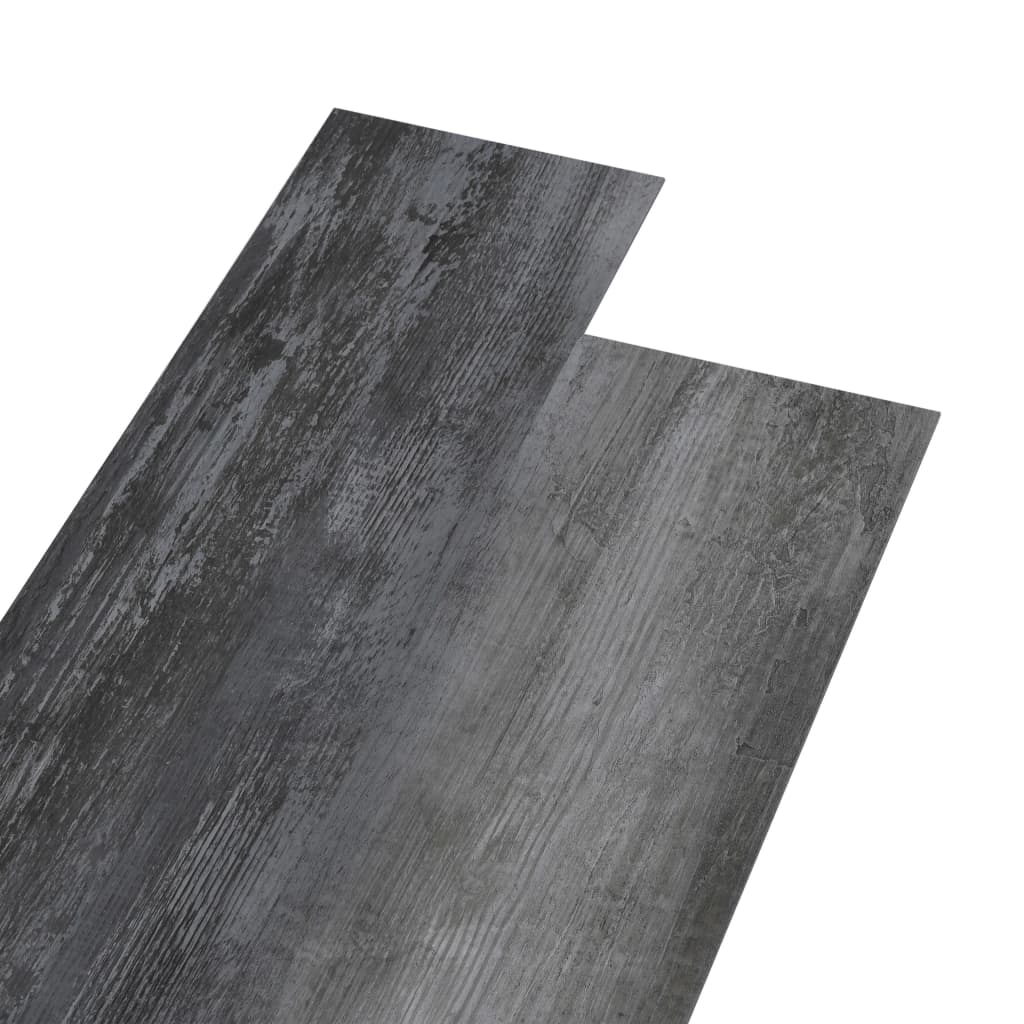 vidaXL Planches de plancher PVC Non auto-adhésif 5,26 m² Gris brillant