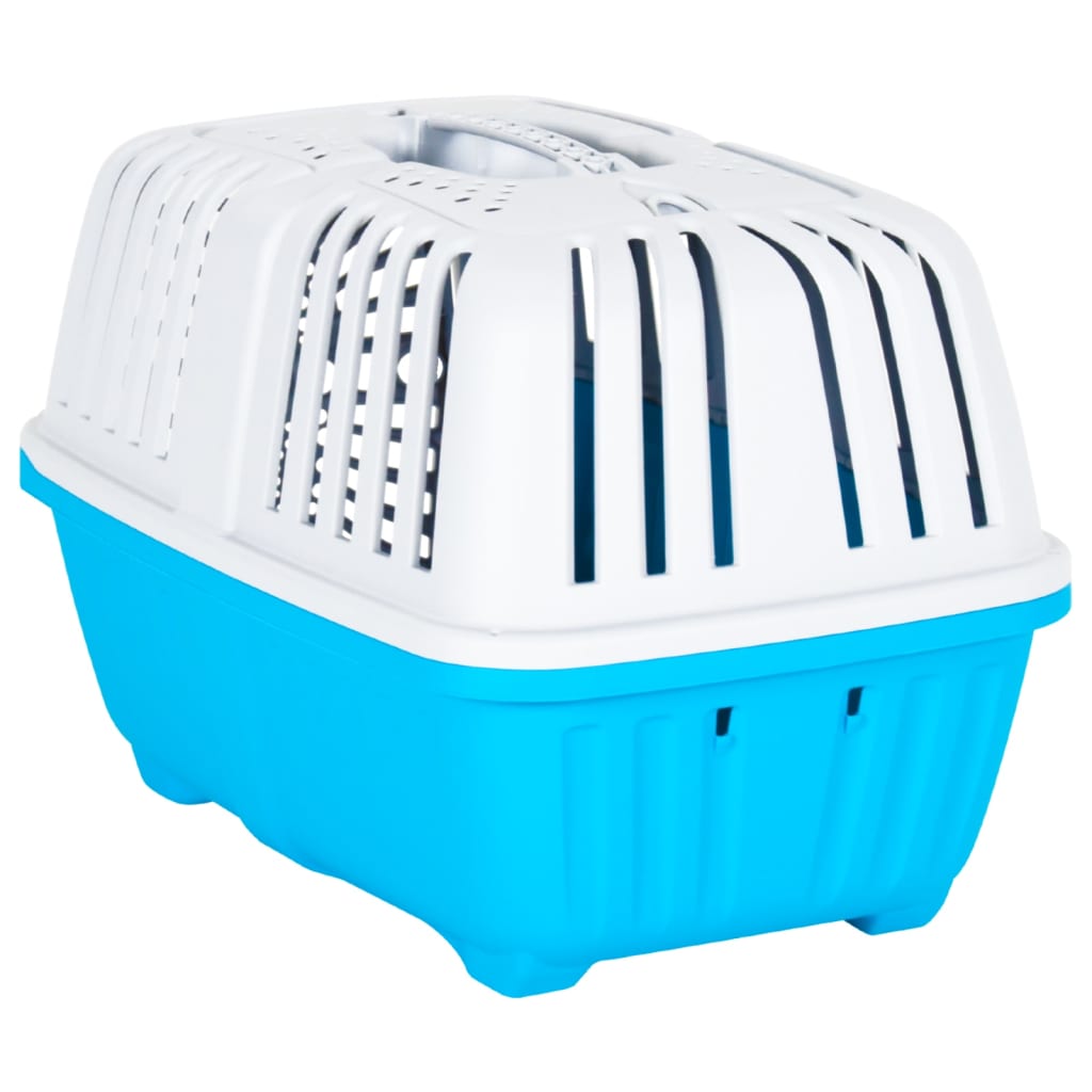 vidaXL Transporteur pour animaux de compagnie blanc et bleu PP