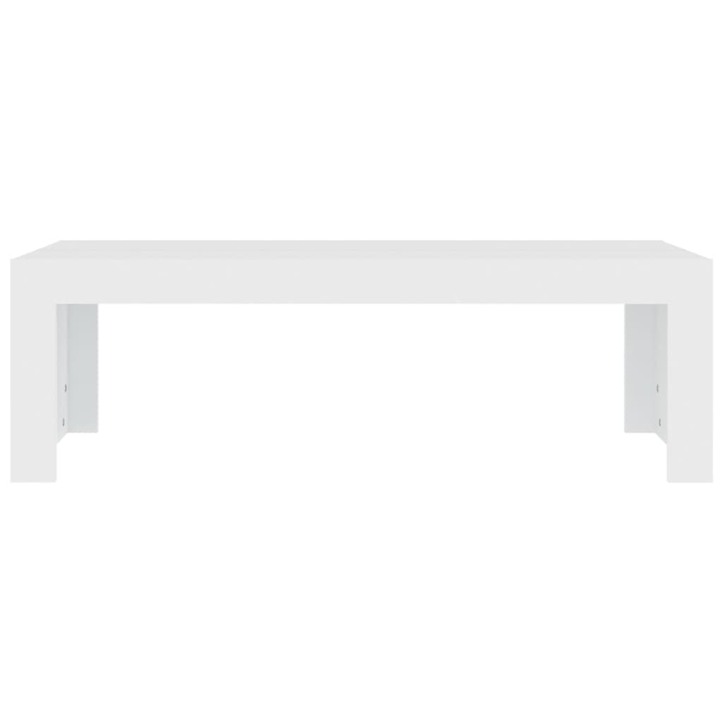 vidaXL Table basse Blanc 110x50x35 cm Aggloméré