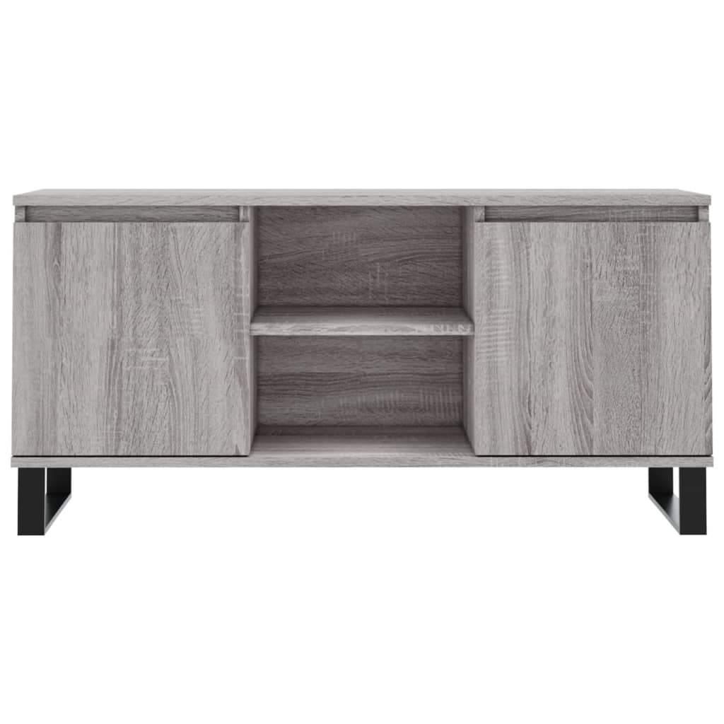 vidaXL Meuble TV sonoma gris 104x35x50 cm bois d'ingénierie